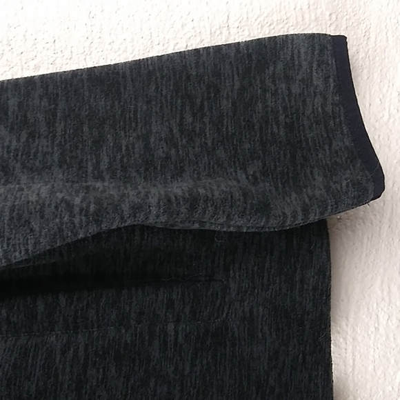 Free Country Microtech Fleece Black Gray Funnel Neck Long Sleeve 1/4 Zip Jacket - Picture 8 of 15